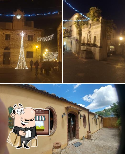 Puoi goderti l'aria fresca da seduto all'esterno di Agriturismo a Rametta