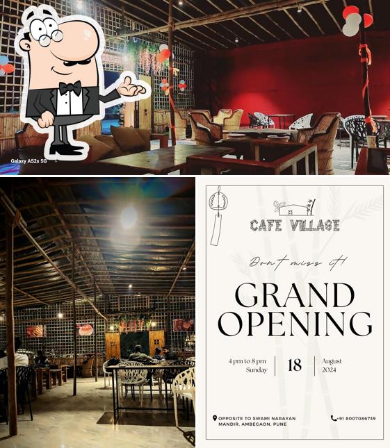 The interior of Cafe Village