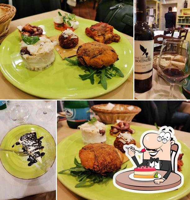 Antica Latteria serve un'ampia varietà di dessert