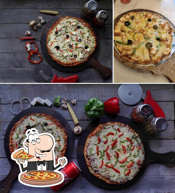 Pick different types of pizza