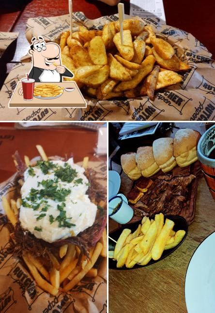 Batata frita em Velho viking Beer