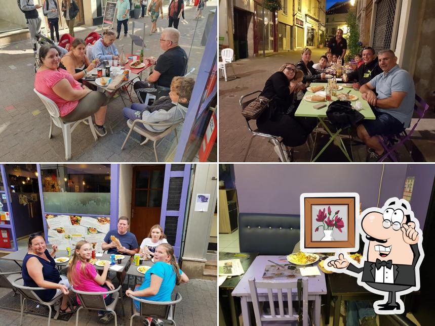 L'intérieur de L'Escale Kebab