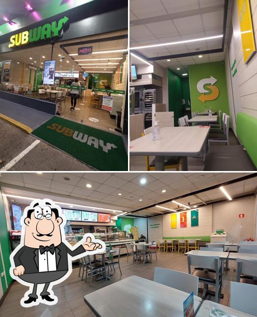 Sente em uma das mesas no Subway - Campestre