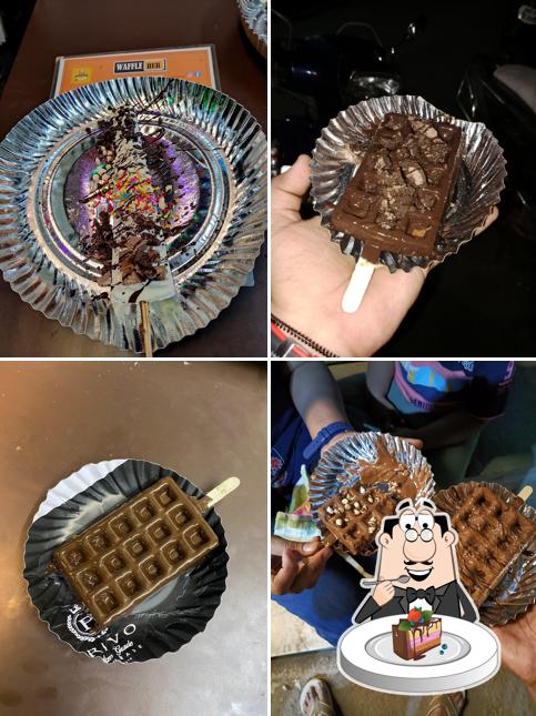 Chocolate cake at WAFFLE HUB
