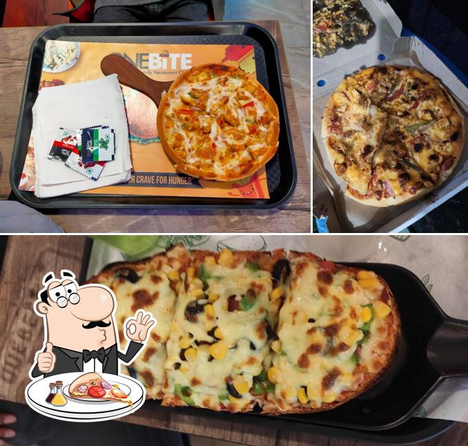At One bite Goa, you can get pizza