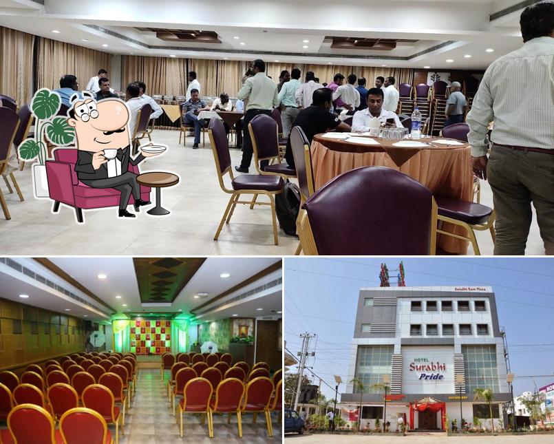 Among various things one can find interior and exterior at Surabhi Pride Banquet Halls