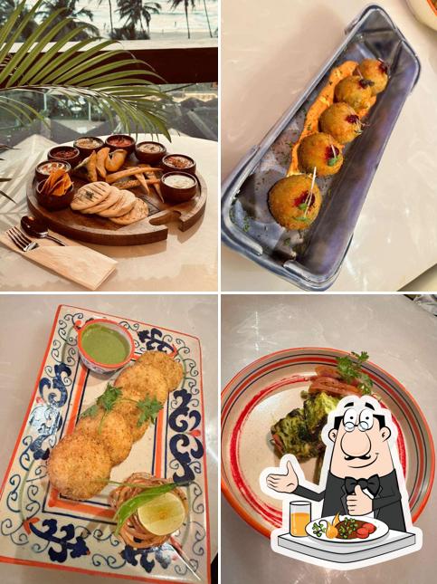 Food at Slique beach club Goa