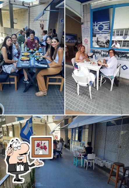 Veja imagens do interior do Restaurante Grego Prato Grego
