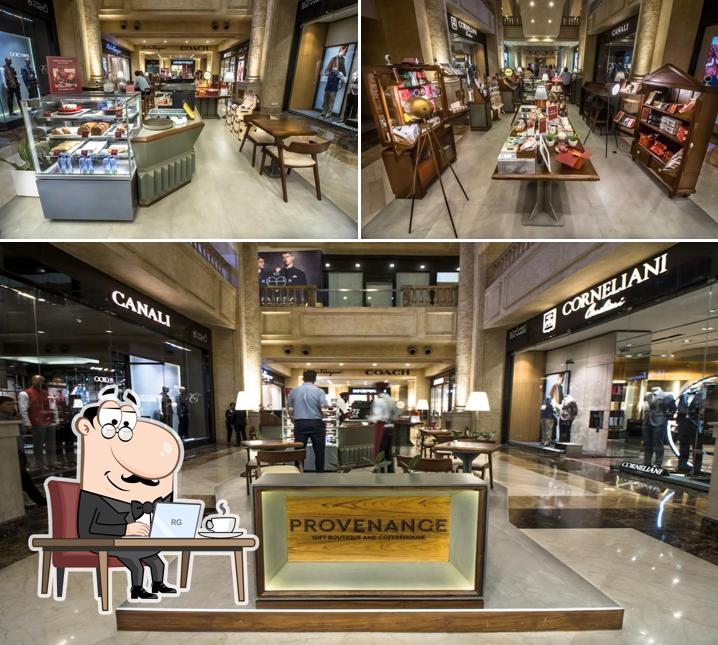 The interior of Provenance Gourmet Gifts, UB City Bengaluru Café and Desserts