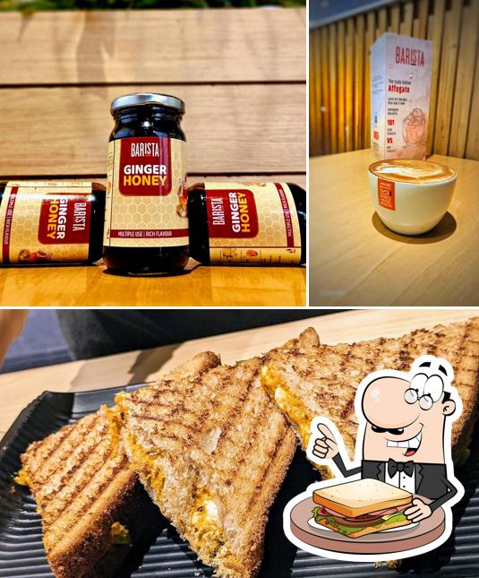 Grilled cheese sandwich at Barista