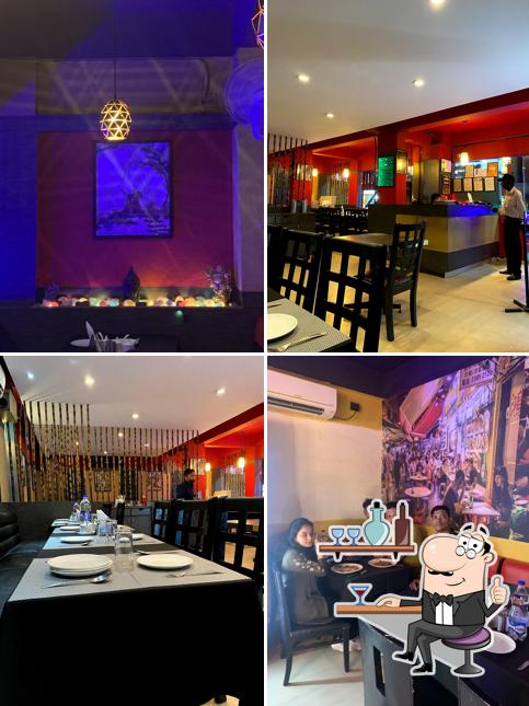 The interior of Beijing Bites - Kaggadasapura