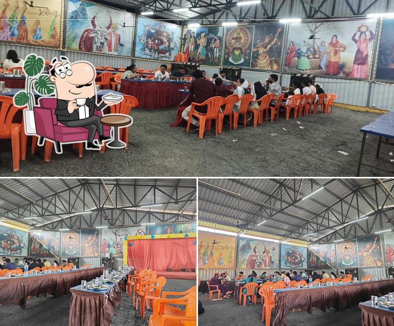 Check out how Shree radha madhav restaurant looks inside