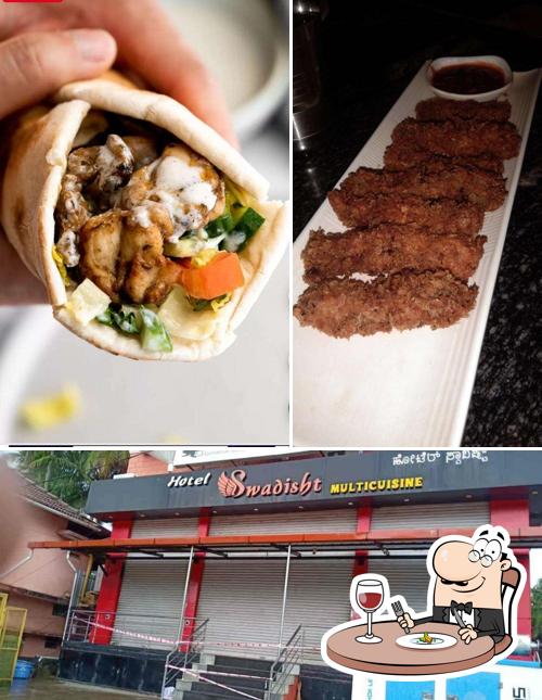 The image of food and exterior at Hotel Swadisht Udupi