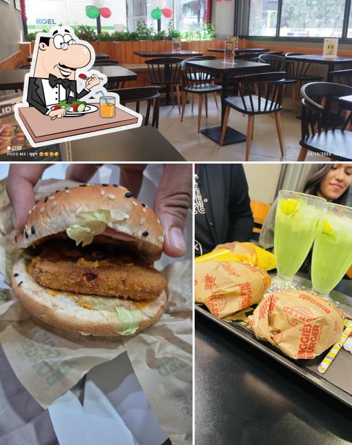 The picture of food and interior at Biggies Burger: Kadugodi