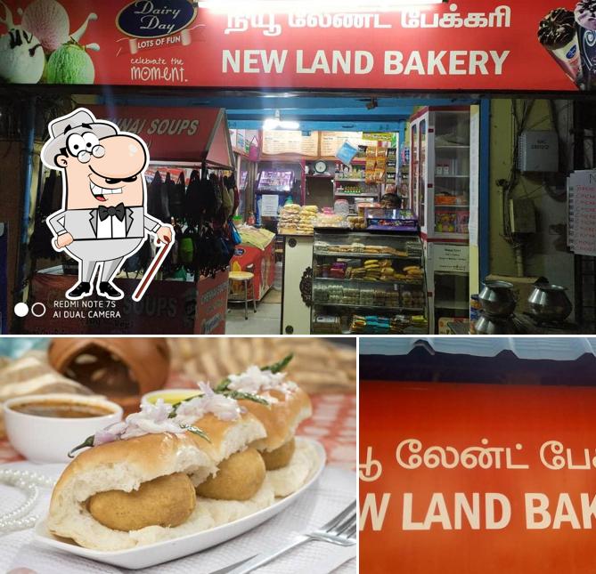 The exterior of New Land Bakery