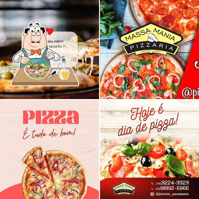 Salada grega em Pizzaria em Feira de Santana Pizzaria Massa Mania Campo Limpo