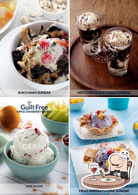 Meals at Giani ice cream