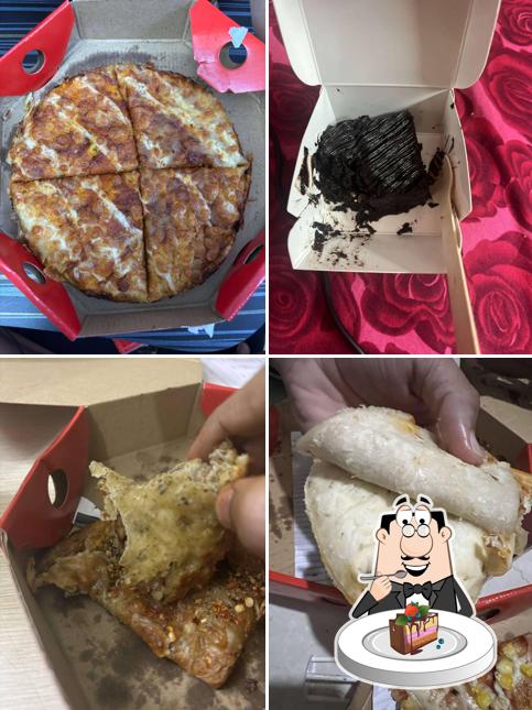 Chocolate cake at Oven Story Pizza