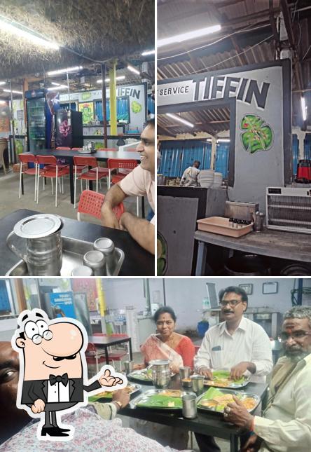The interior of Ghantasala Tiffin center
