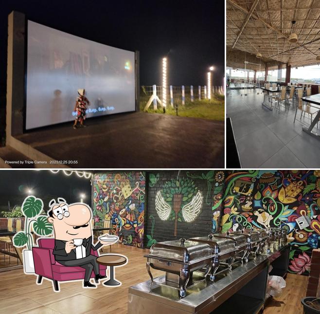 Take a seat at one of the tables at FiveStar Garden - L & T Bypass