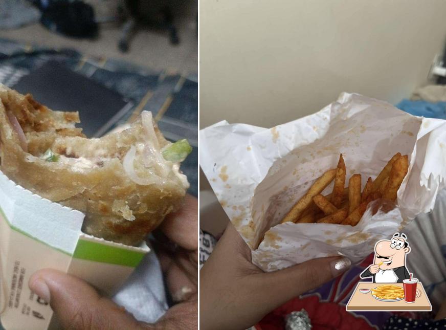 French fries at Kaati Zone Rolls & Wraps