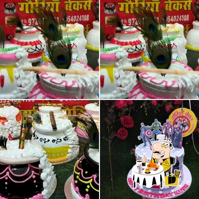 Meals at Gouriya Baker's,cake & flowers