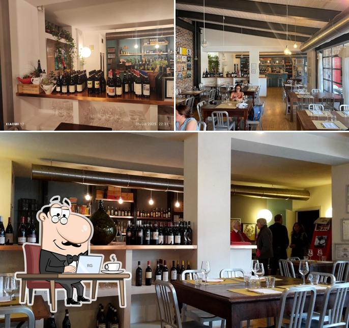 Dai un'occhiata agli interni di Osteria La Bocca Buona