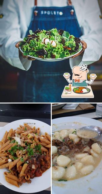 Comida em Restaurante Spoleto