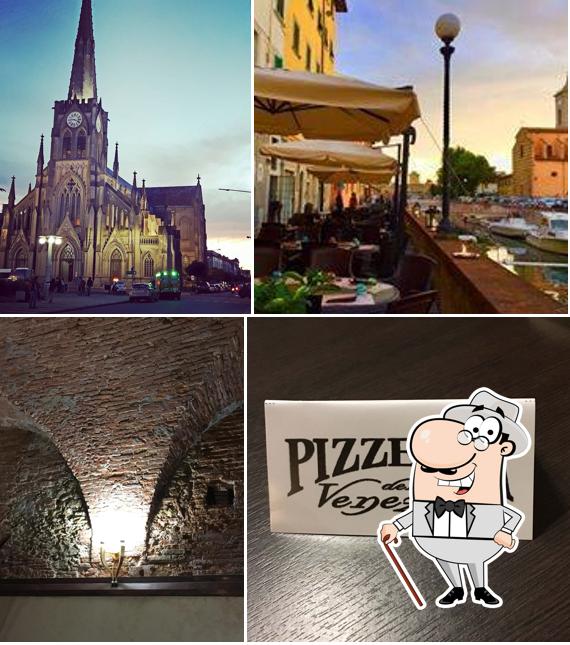 Puoi goderti l'aria fresca da seduto all'esterno di Pizzeria Della Venezia