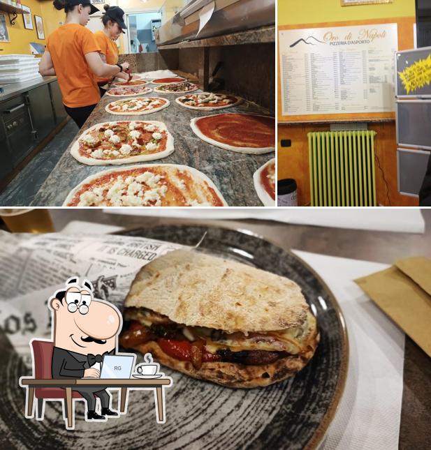Gli interni di Pizzeria D'asporto Oro di Napoli