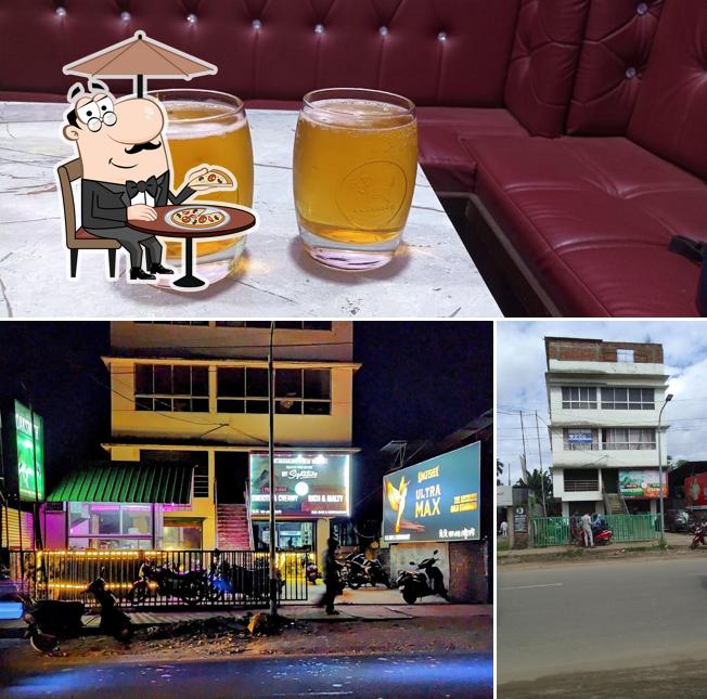 Take a look at the photo showing exterior and food at D.B BAR & RESTAURANTS