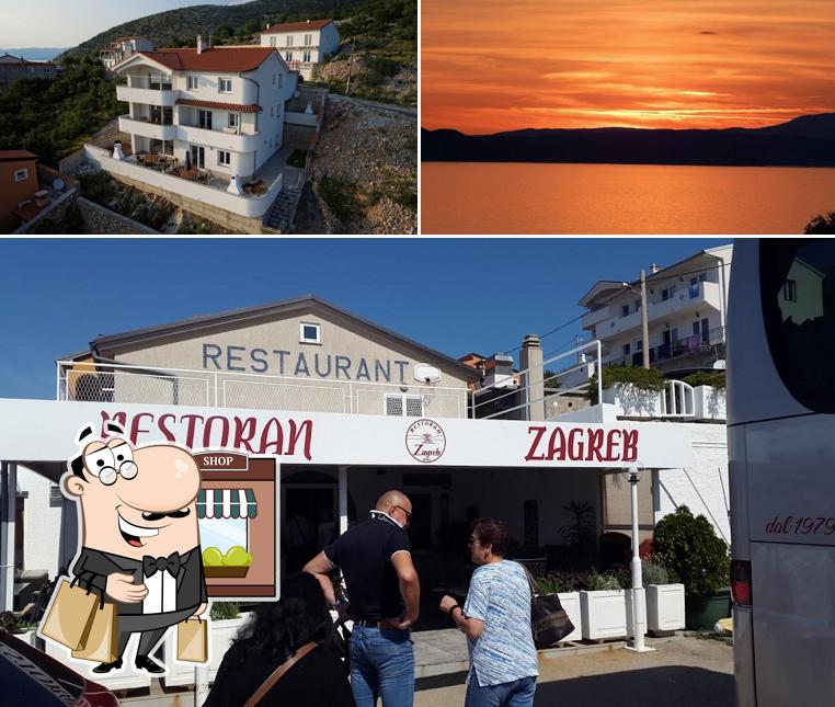 Goditi la vista dall'area esterna di Restoran Zagreb