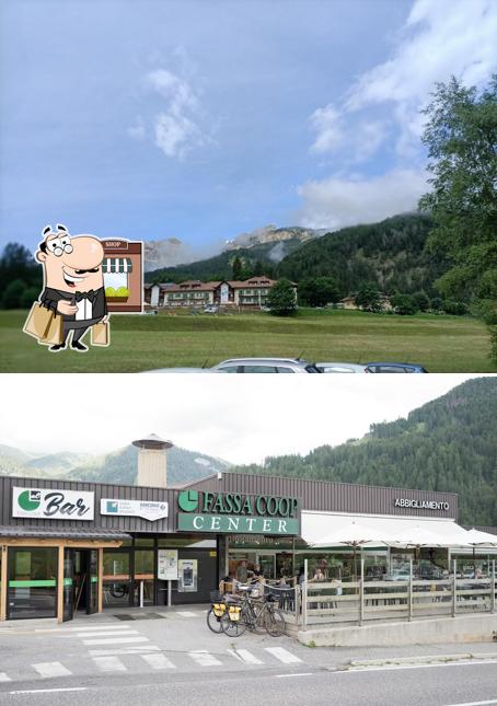 Gli esterni di BAR Fassa Coop