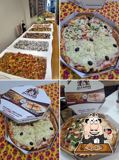 Experimente pizza no Alfarre