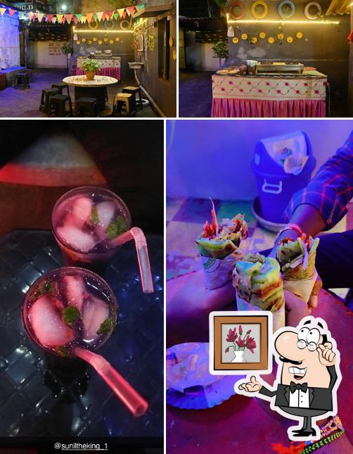 The picture of interior and food at Tornado Bites