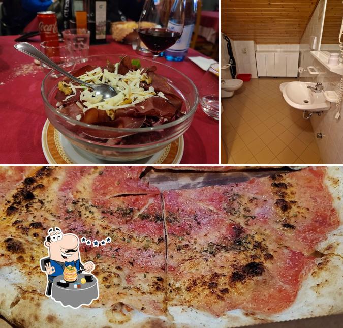 Questa è la foto che presenta la cibo e interni di Pizzeria Lo Scoiattolo
