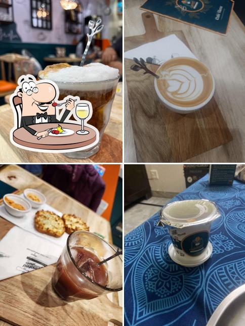 Food at Caffeinated Shots Cafe