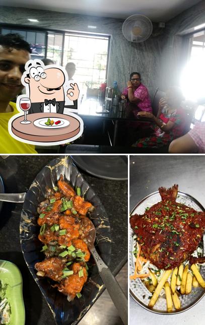 The image of food and bar counter at Trupthi Delight