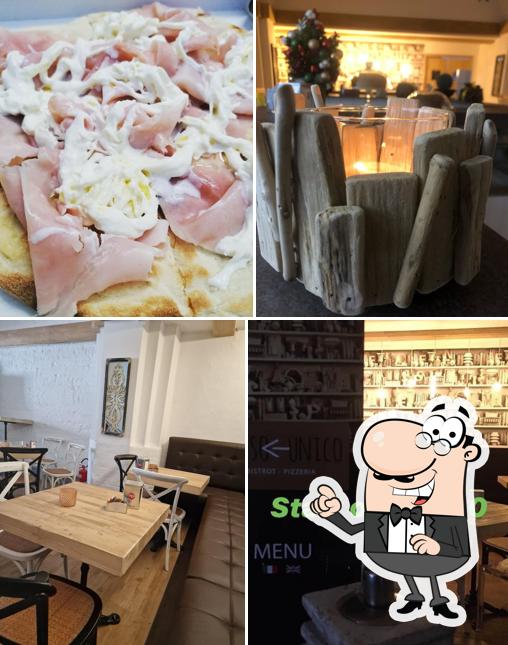 La interni e cibo del ristorante