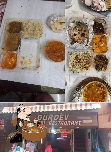 This is the photo showing food and bar counter at Gurdev Punjabi Restaurant
