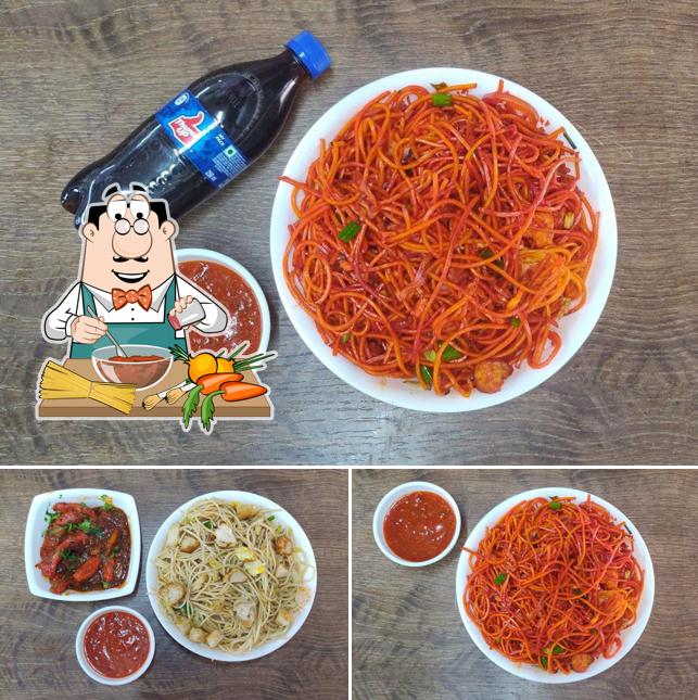 Spaghetti bolognese at Mazgaon Restaurant