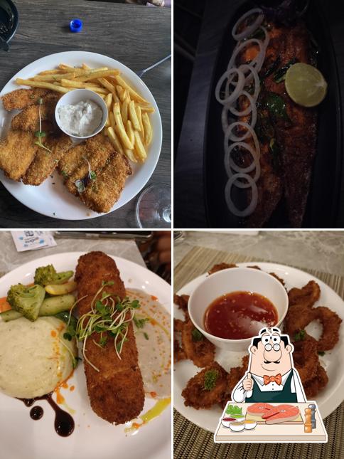 Fish and chips at Hangover - Lounge Bar