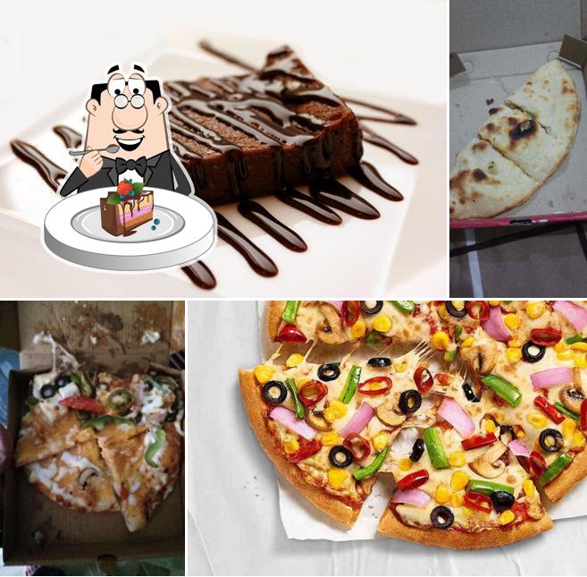 Chocolate cake at Yo! Pizza