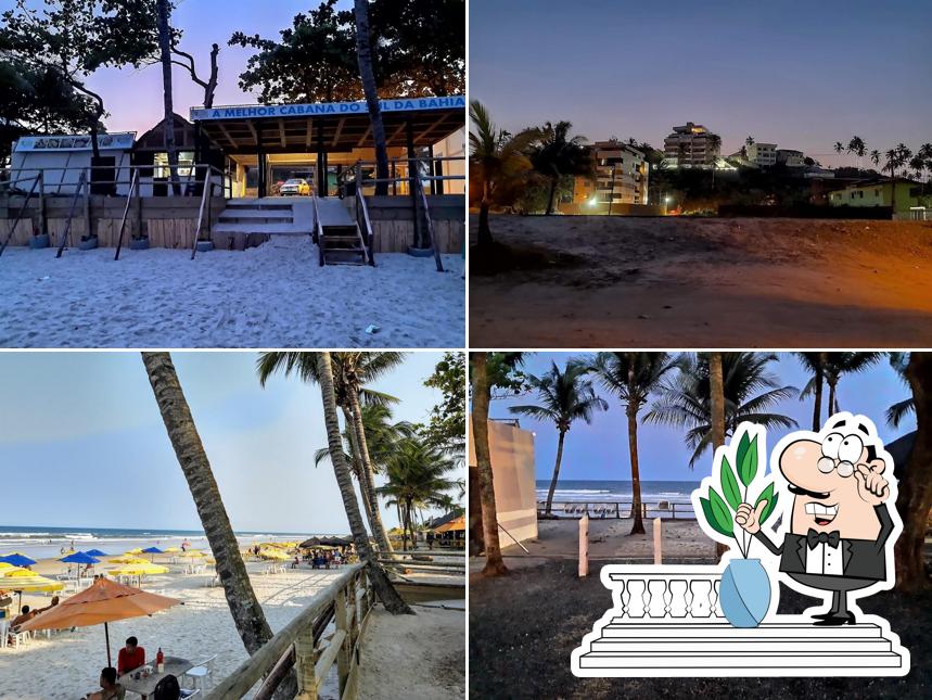 Desfrute da vista da área externa do Cabana costa do cacau Bahia Beach