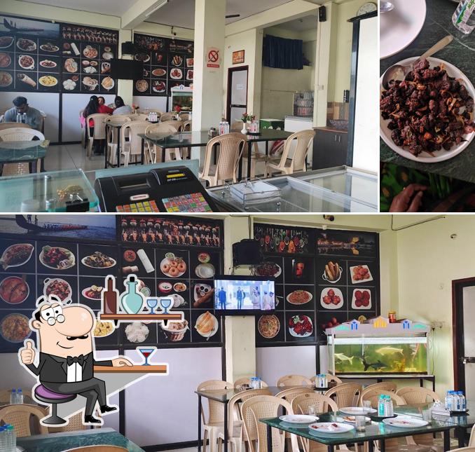 The interior of Malayali Cafe