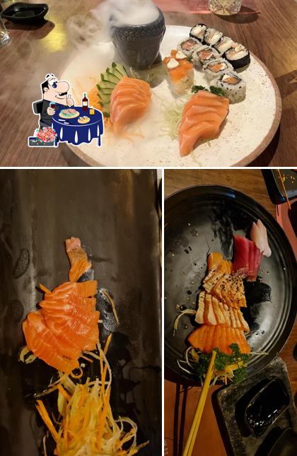 Sashimi em Sushi da Praça - Culinária Japonesa Parque Olímpico