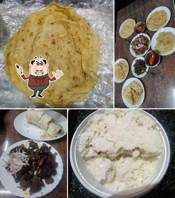 Food at Achayan’s Hotel