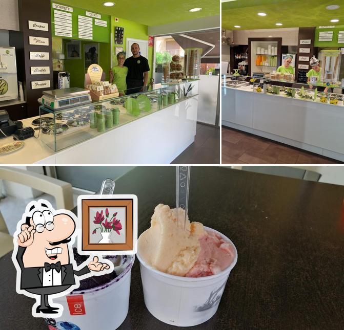 Questa è la immagine che mostra la interni e cibo di Il Gelato di Giada