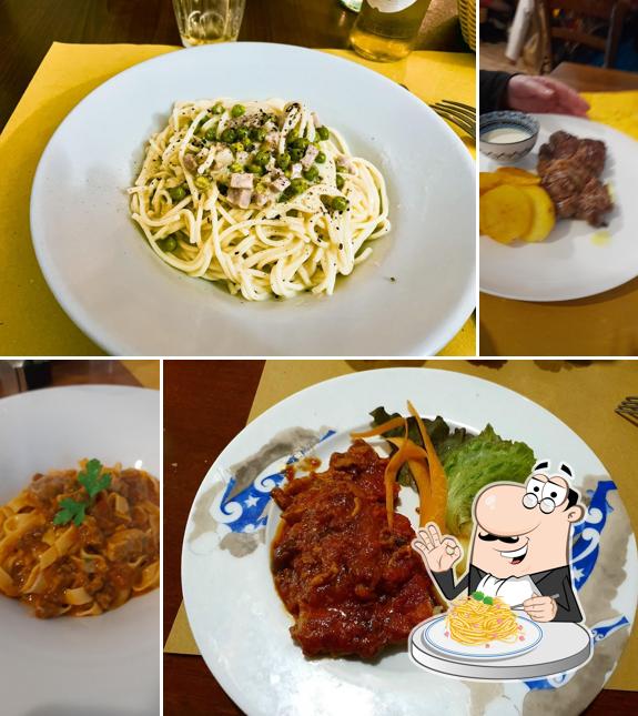 Spaghetti alla carbonara al Trattoria dei Fuenti