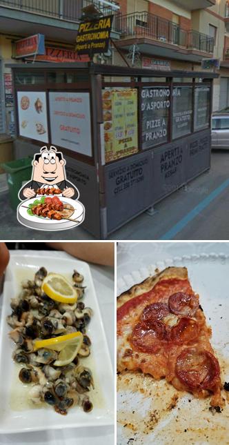 Platti al Pizzeria San Giorgio. Gastronomia..D'asporto. Aperti a pranzo